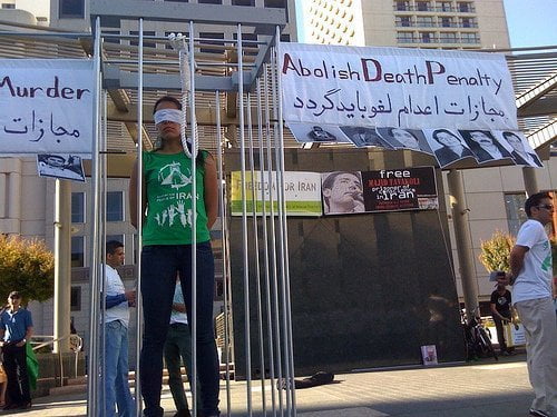 Abolish death penalty #iranelection protest in San Francisco